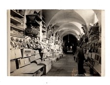 WWII WW2 Original Photo Skeletons in 'Catacombs, Palermo' 1940s *READ* picture