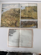 Original WWI 1916 Europe Battle Front Maps + 1914 Falkland Naval Map Fold Out picture