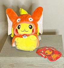 NEW 2015 Pokémon Center Pikachu Magikarp Poncho Anime Plush w/tag Manga 8in H picture