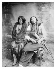 CHIEF QUANAH PARKER NATIVE AMERICAN LEADER AND HIS WIFE 8X10 PHOTO picture