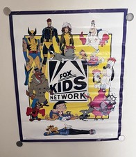 1993 Fox Kids Poster X-Men Tom & Jerry Eek  Cat Dog City Bobby Rolled picture