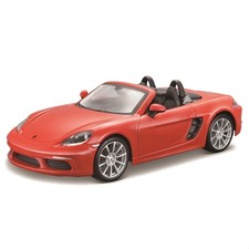 Bburago 21087 Porsche 1 24 718 Boxster Plastic Orange Standard Functional Scale picture