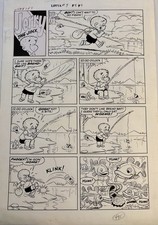 Original 1956 Howie Post Comic Art page Jerry the Jinx from Little Lotta #7 picture