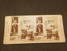 VINTAGE STEREOVIEW STEREOSCOPE CARD FUNNY THINGS SEEN AND UNSEEN picture