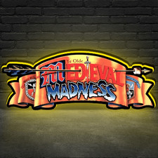 Medieval Madness Logo Led Lightbox for Pinball Machine 3D Printed Lightbox picture