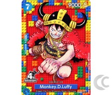 Monkey.D.Luffy P-110 Promo 4th Anniversary stamp ONE PIECE Card Game English NM picture