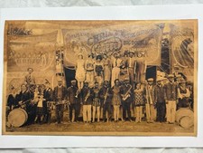 1927 Promo Photo Card Christy Brothers Circus Side Show Black Americana Band picture