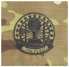 Vanguard ARMY EMBROIDERED IDENTIFICATION BADGE ON OCP SEW ON: BASIC INSTRUCTOR picture