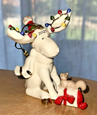 Lenox 2025 Moose Annual Marcel the Moose Christmas Ornament picture