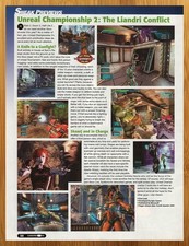 2004 Unreal Championship 2 The Liandri Conflict Xbox PREVIEW Print Ad/Poster Art picture