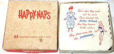 Vintage Novelty Cocktail Paper Napkins Illustrated Funny Drunk Adult Humor picture