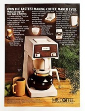 Vintage 1974 Mr Coffee maker ad original advertisement picture