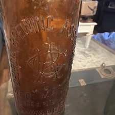 MI2 - 1900's Georgia Brewing Assoc Savannah Ga 9 5/8 inch tall AMBER Beer Bottle picture