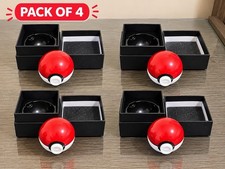 (4) Brand New 2'' 40 mm Red & White Ball Herb Pokeman 4 Layer Tobacco Grinders picture