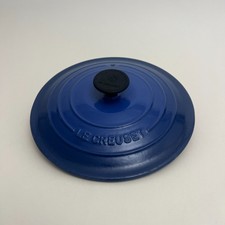 Vintage Le Creuset #20 Replacement Lid Blue 2¾ Qt Cast Iron France Vent Hole picture