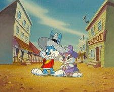 Warner Brothers-Tiny Toons Adventures--Original Production Cel-Babs/Buster Bunny picture