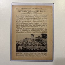 1934 Columbia University Baseball Team Picture Rare Antique New York City NYC picture