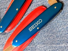 VTG Late 1970/Early 1980 Victorinox SEIKO Secretary BLUE Smooth Alox SAK NEW NOS picture