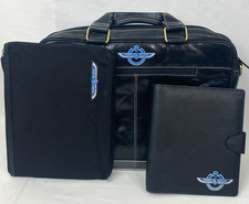 2016 Pebble Beach Concours Osprey London Leather Briefcase Organizer 3pc Set picture