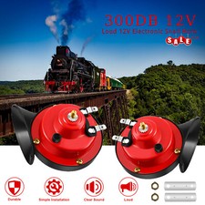 1Pair 12V high and low tone Super Loud Horn water proof Durable car Horn picture