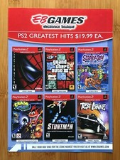 2003 PS2 Playstation 2 Greatest Hits Print Ad/Poster Crash Grand Theft Auto RARE picture