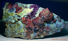 2157 GRAM Fluorescent Green Sodalite Crystal With Scapolite And Mica On Matrix picture