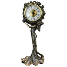 ORIGINAL ART NOUVEAS CLOCK WITH VERONESE WOMAN (AN10085A4) picture