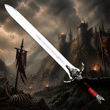 Barbarian Sword Handmade Fantasy Display Collectible Atlantean Replica Engraved picture