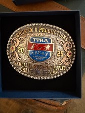 team roping trophy buckles texas picture