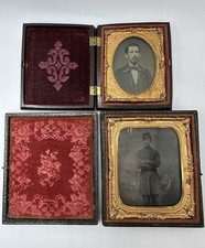 Beaufort Backdrop Civil War Soldier Tintype Ambrotype Photo Liberty Union Case picture