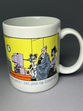 Computerworld Computer Mug Vtg Cup Cartoon Don't Panic Just Push the Escape Key picture