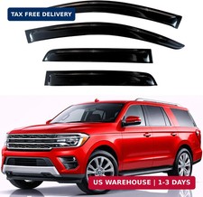 Rain Guards Fit for 2018-2025 Ford Expedition, Out-Channel Window Visors Ven picture