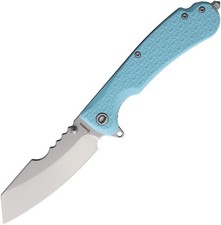 Daggerr Knives Rhino Linerlock Light Blue FRN Folding 8Cr14MoV Knife RNTFSW picture