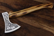 18''Hand Made EDC carbon steel Blade Tomahawk/Viking axe W/L/S HB-270 picture