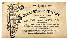 Antique 1930s 40s Great Hindoo Mystery magic devil satan SEALED picture