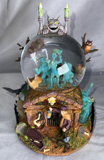 Disneys haunted mansion SNOWGLOBE GRINNING GHOSTS (USED/WORKS) DAMAGED READ picture
