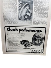 1971 Zoom Clutch Performance Parts Ad Muscle Car Vintage picture