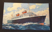 Postcard Ship SS United States Lines Ocean Liner Vintage PC picture