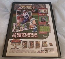 Backyard Football Drew Bledsoe Print Ad 2001 Framed 8.5X11   picture