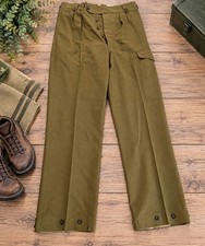Vintage 1955 Australian Army Battle Dress Wool Trousers D^D Size 10 Military picture