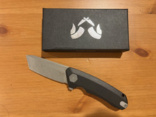 Damned Designs Wendigo Black G10 Pocketknife 14C28N Tanto Blade Excellent picture