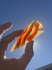 Collectible Arrow Head Signed By Doug Leeth Flint Knapping Brazilian Agate picture