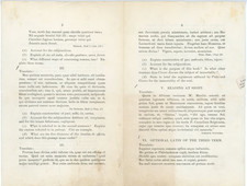 1883 Williams College Sophomore Latin Final Exam #KB picture