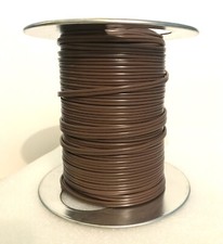 25 ft Brown 18/2 SPT-1 Parallel 2 Wire Plastic Covered Lamp Cord USA picture
