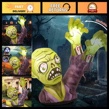 5.2 FT Halloween Inflatable Zombie Yard Decoration - LED Outdoor Blow Up Terror picture