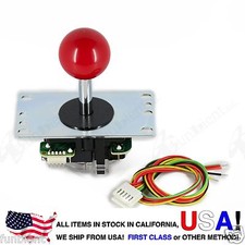 Sanwa Original Japan Arcade Joystick JLF-TP-8YT with Red Ball Top stick mod picture