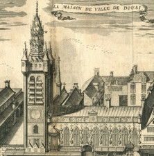 1720 original LA MAISON DE VILLE DE DOUAI France by Jacobus Harrewijn picture