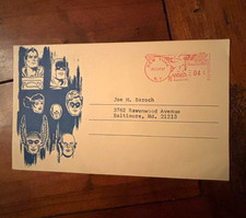 1967 DC Comics Fan Reply Postcard w/ Justice League Characters - Scarce picture