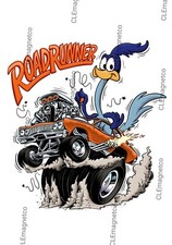 Muscle Car MAGNET - Ratfink Style Road Runner cartoon Show Rat Fink Odd Rods picture