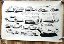 1972 chevy corvette race cars and prototypes poster R auth 51572 picture